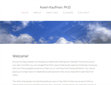 Tablet Screenshot of drkarenkaufman.com